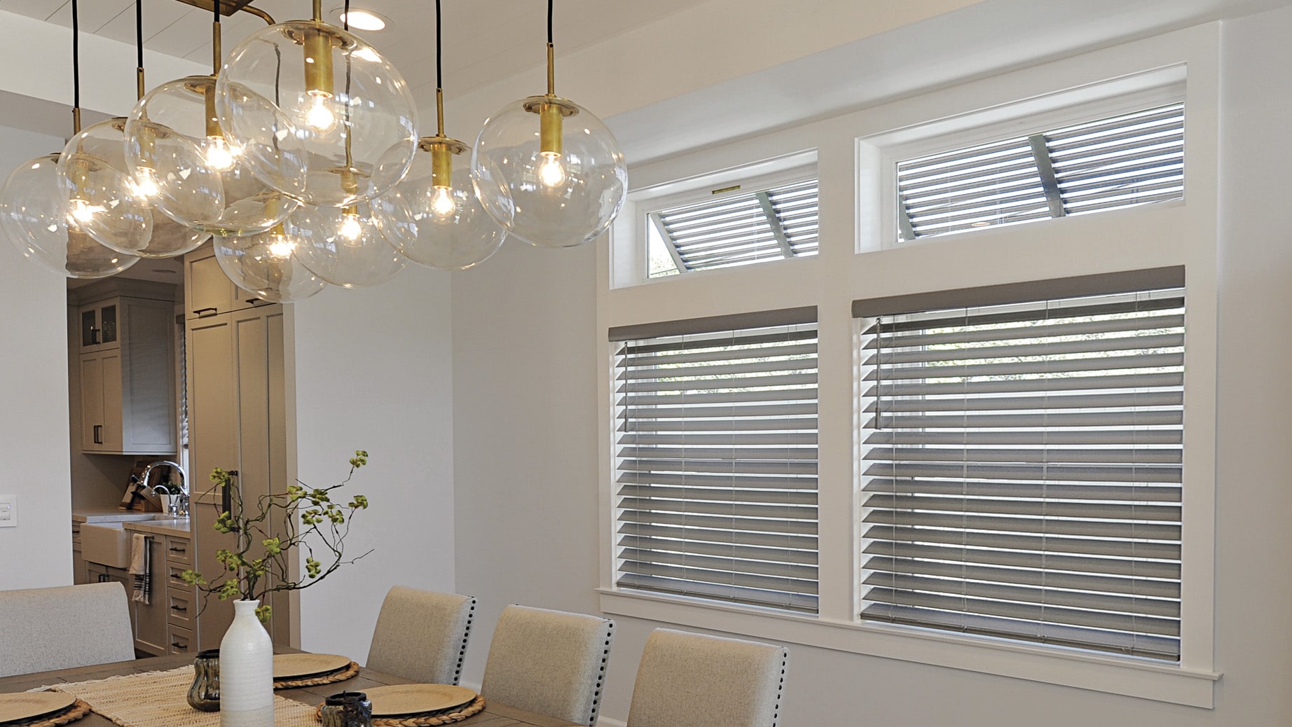 SmartPrivacy® Faux Wood Blinds | Norman USA