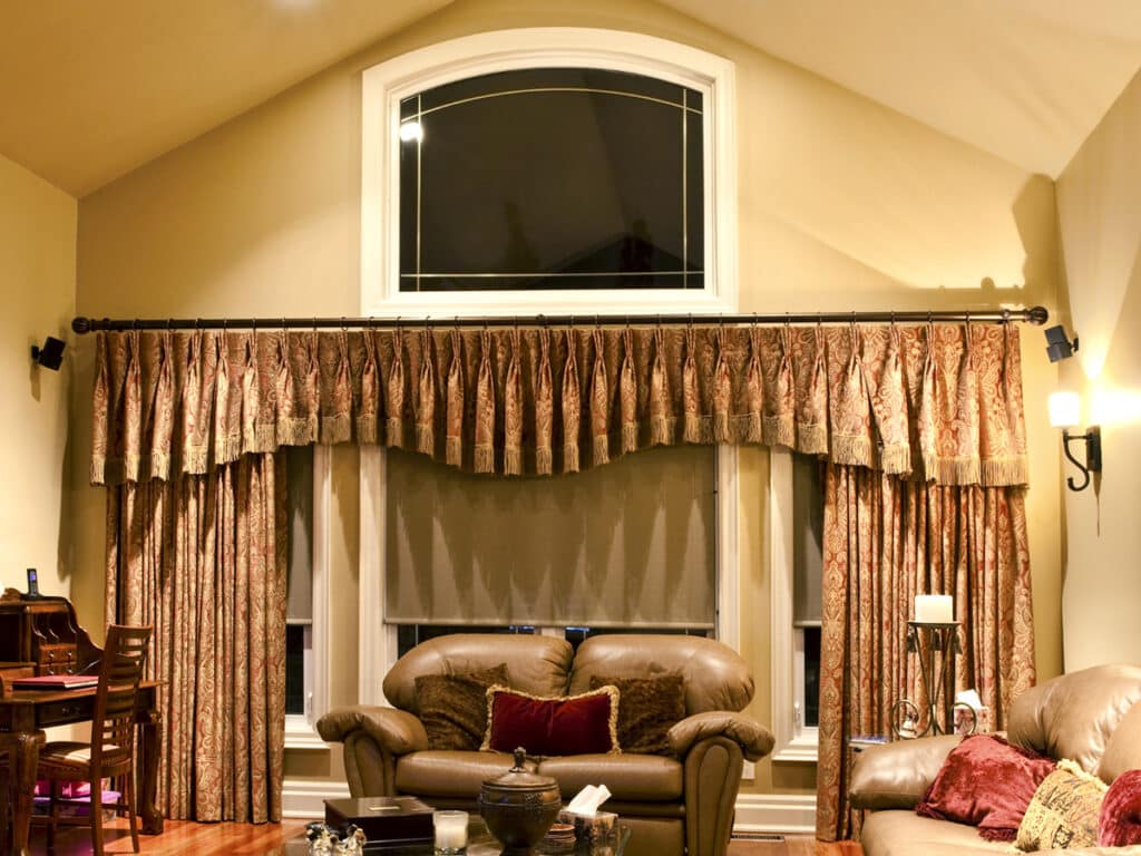 Living room deals valance curtains